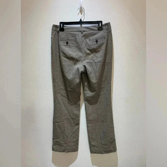 Worthington Women's Plaid Straight Leg Pants Brown Pockets Casual Size 8 - Picture 3 of 9